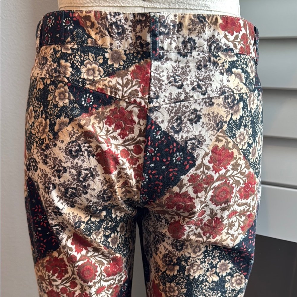 Anthropologie Patchwork Print Boot Cut Flare Pants - image 4